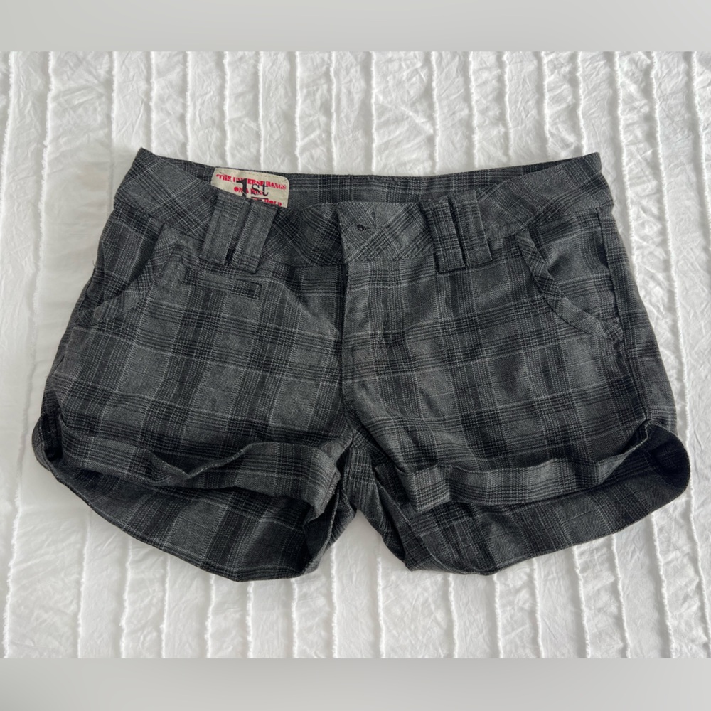 Short shorts Gray Plaid Shorts size small